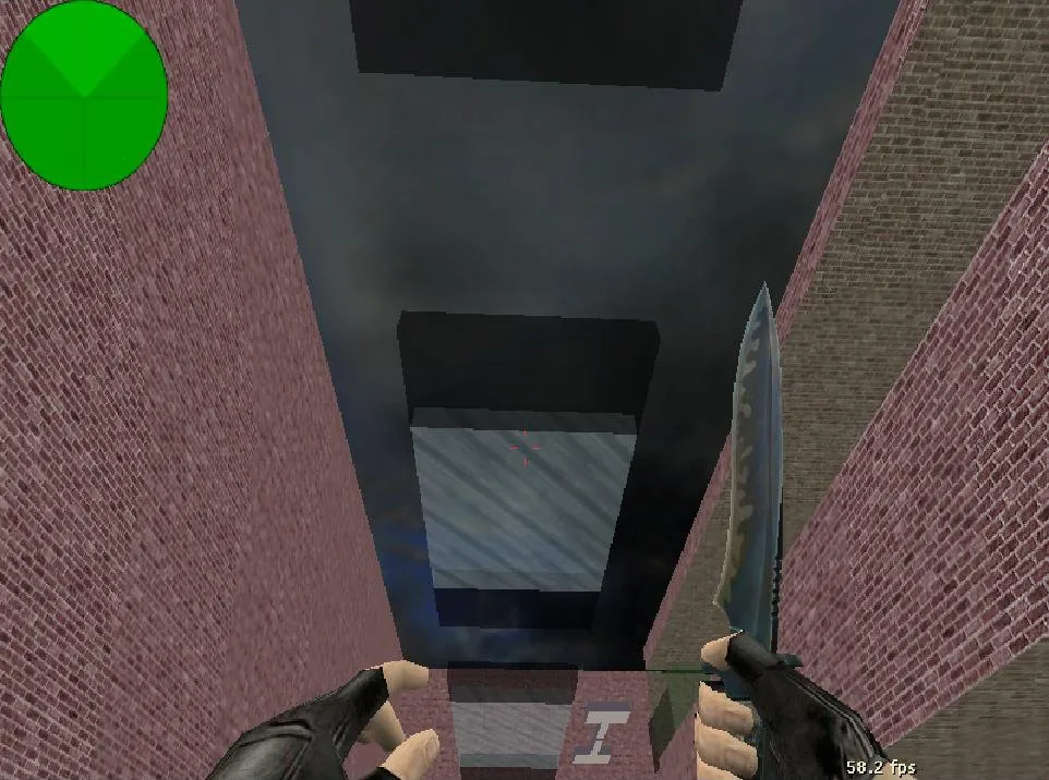 Скриншот  deathrun_glass_d3d — карта Deathrun для CS 1.6: точки, роли, боты (.nav), оптимизация