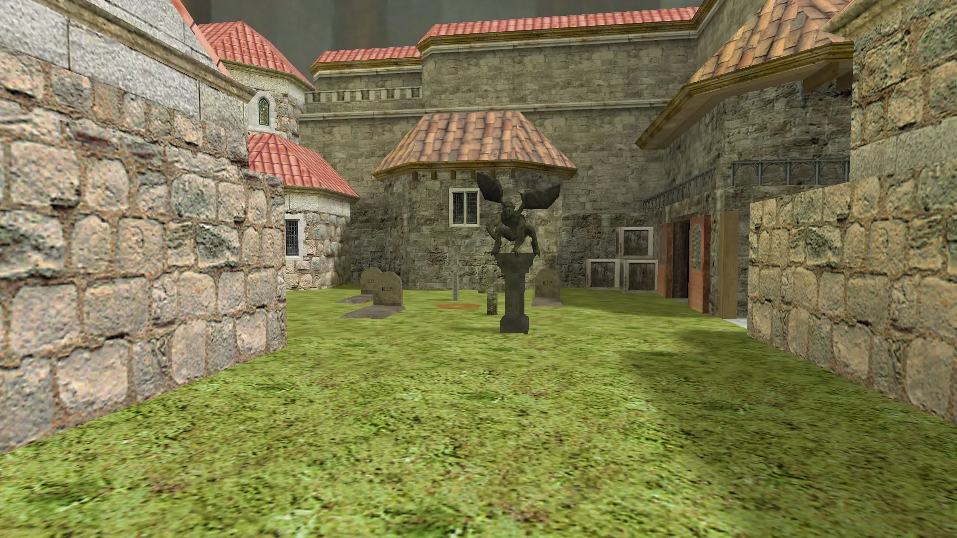 Скриншот  Карта de_eternal для CS 1.6: тактика за CT/T, точки, .nav для ботов и оптимизация wpoly/epoly