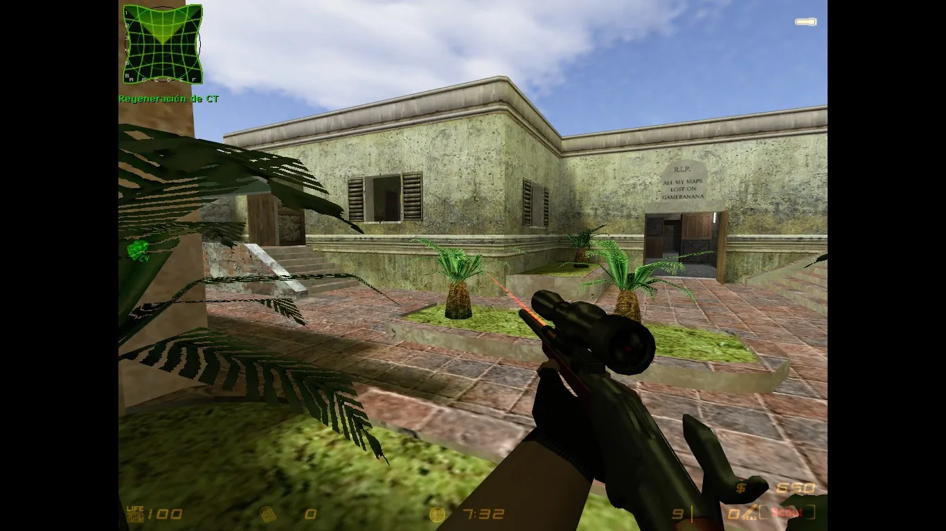 Скриншот  de_gamebanana карта для CS 1.6: баланс сторон, точки, .nav и оптимизация wpoly/epoly