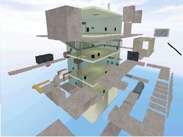 Скриншот  Deathrun карта «deathrun_kosova2012» для CS 1.6: баланс сторон, точки, .nav для ботов и оптимизация