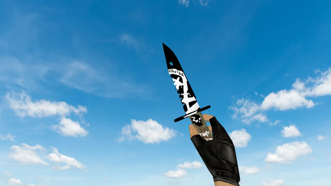 Скриншот Модель ножа v_ w_ p_ «Штык-нож M9 Пустынный повстанец» для CS 1.6: звук, анимация осмотра, текстуры