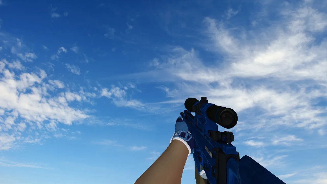 Скриншот  Пак моделей оружия «Sport Amphibious Pack» для CS 1.6: v_, p_, w_ модели, звуки и анимация осмотра