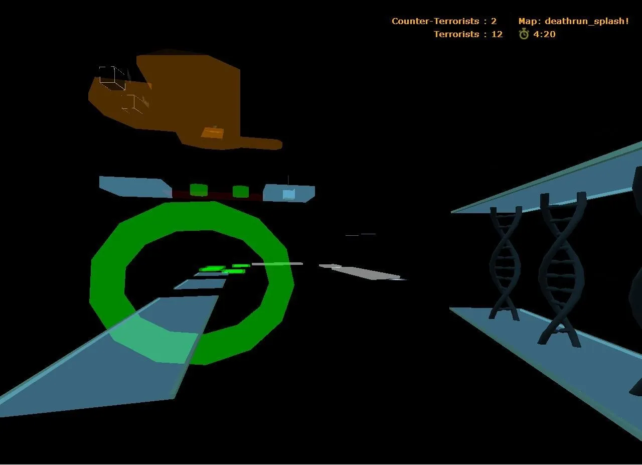Скриншот  deathrun_splash! для CS 1.6: карта с ловушками, точками и .nav для ботов