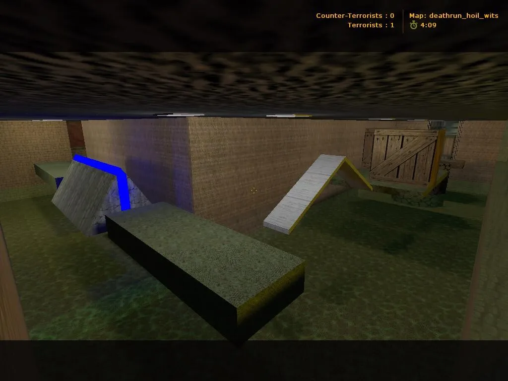 Скриншот  deathrun_hoil_wits — карта Deathrun для CS 1.6: баланс сторон, точки, .nav, оптимизация