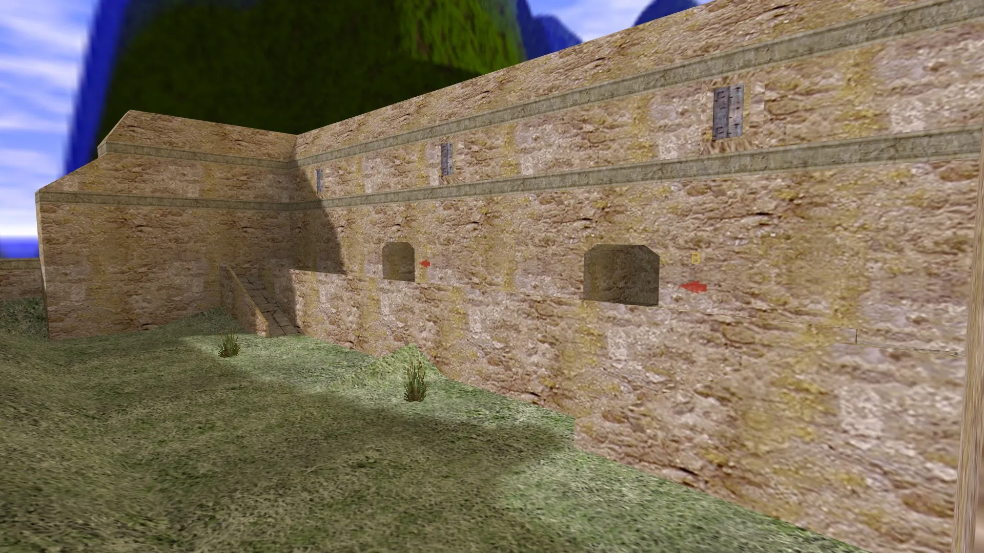 Скриншот  Карта de_nmcastle для CS 1.6: Тактические возможности и особенности