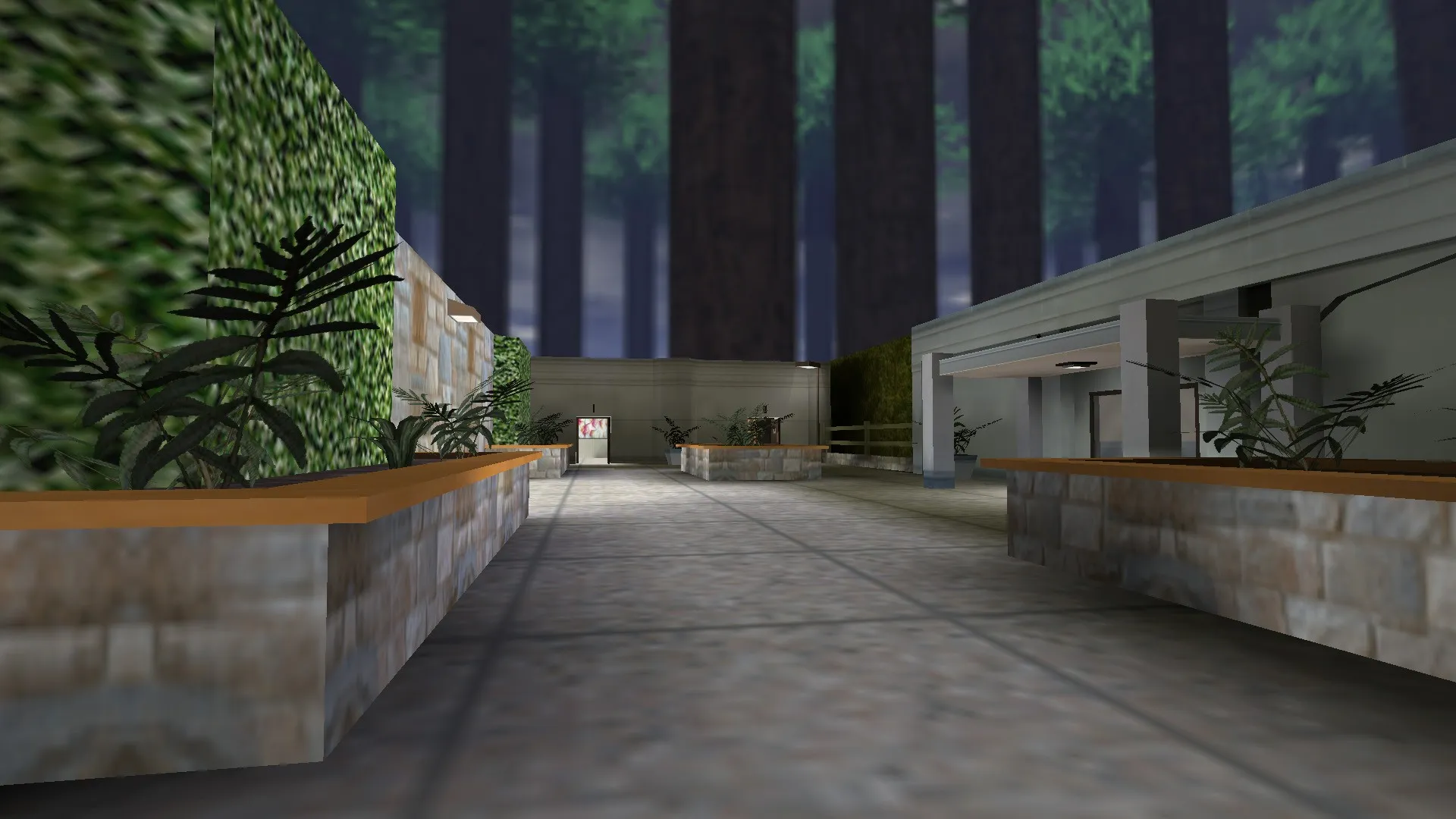 Скриншот de_arboretum для CS 1.6: баланс сторон, точки и .nav для ботов + оптимизация (wpoly/epoly)