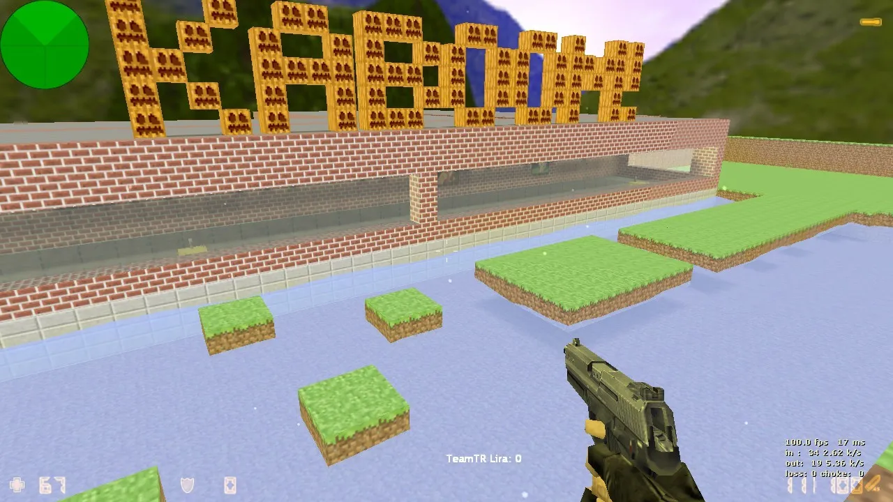 Скриншот  dr_minecraft_final — deathrun карта для CS 1.6: ловушки, точки, .nav и оптимизация