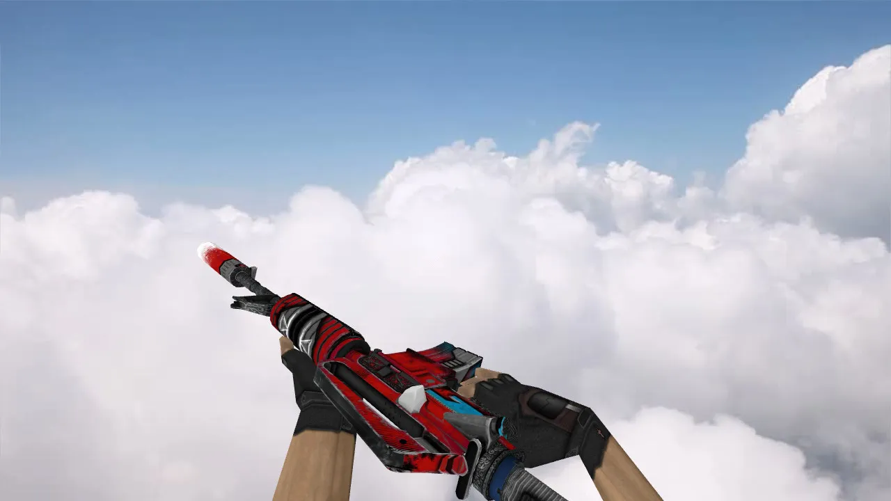 Скриншот Модель M4A1 Mortal Equalizer для CS 1.6: v_m4a1, p_m4a1, w_m4a1, звуки, анимации осмотра, качество текстур