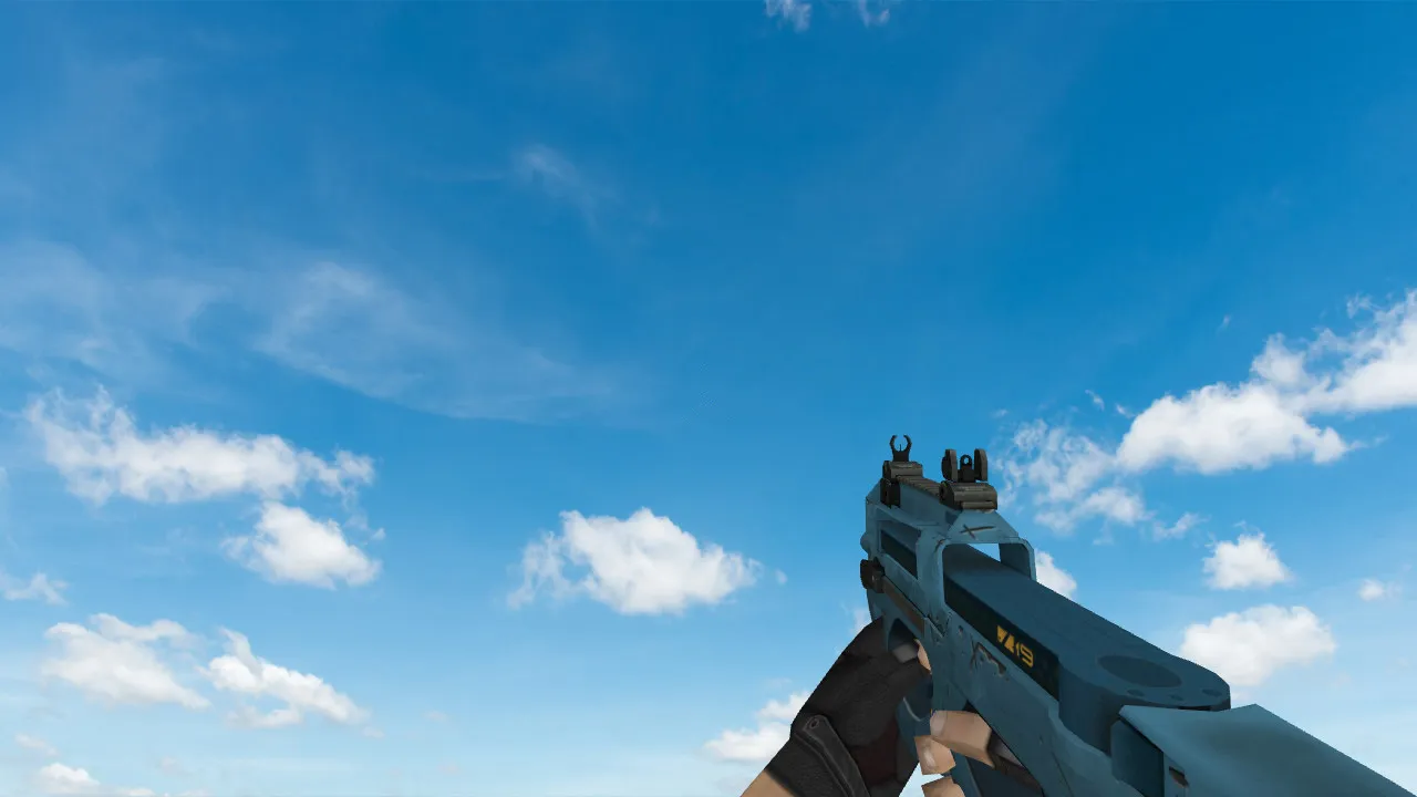 Скриншот Модель P90 «Пришелец» для CS 1.6 - Уникальный Скин