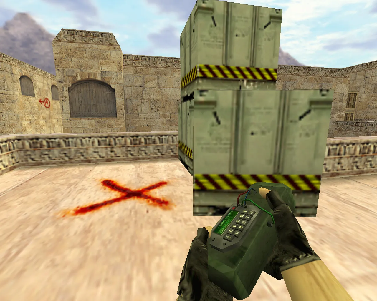 Скриншот Модель «HD-бомба» для CS 1.6: v_, p_, w_ модели, звуки, анимация осмотра и качество текстур