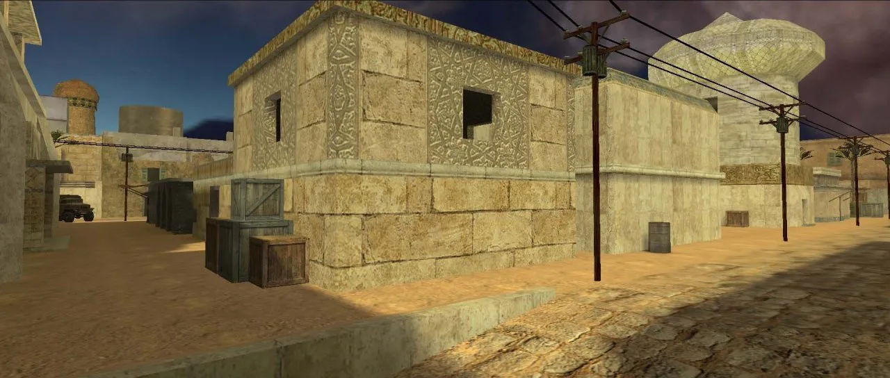 Скриншот  de_dustall карта для CS 1.6: точки, баланс сторон, .nav для ботов и оптимизация wpoly/epoly