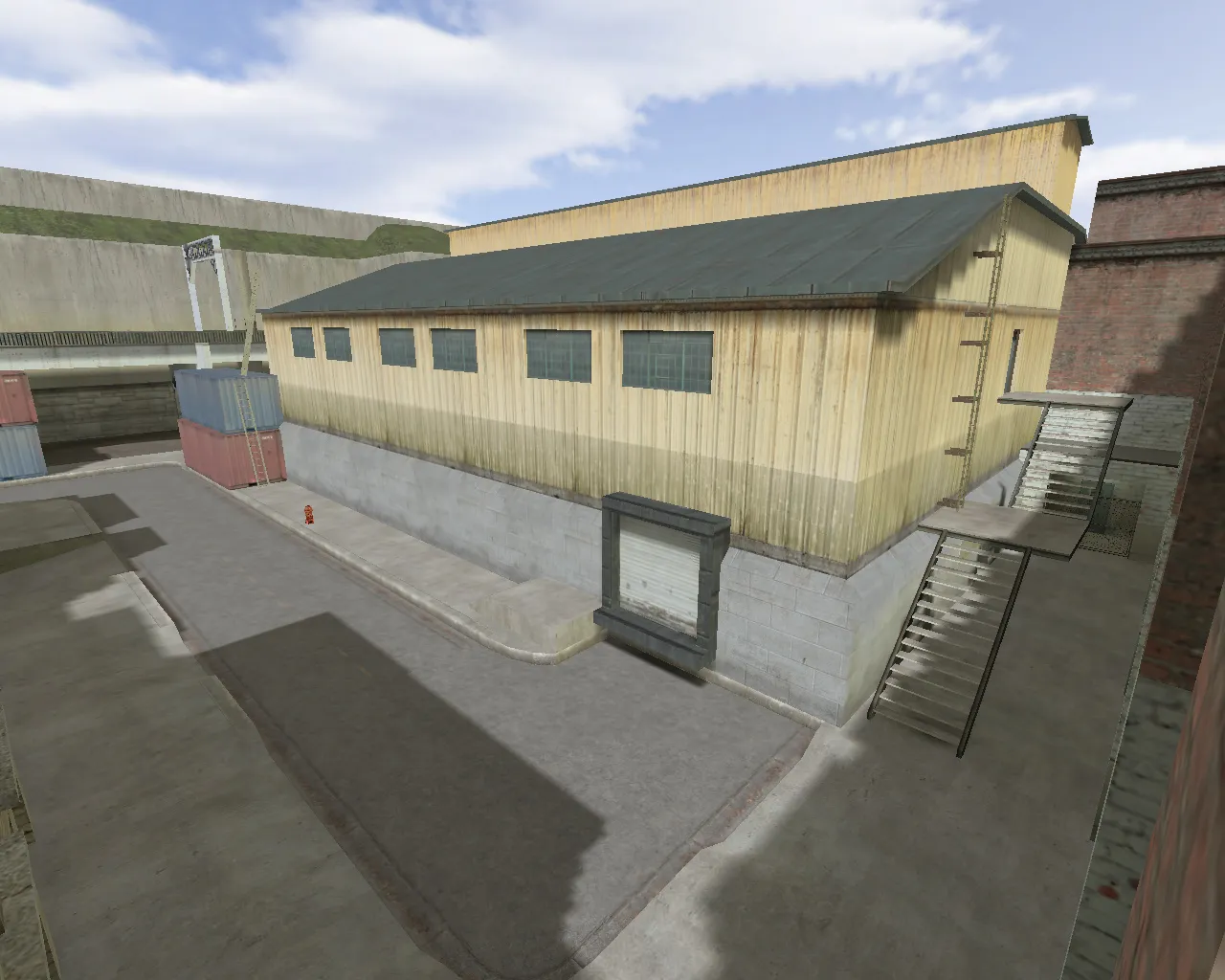 Скриншот  Карта cs_assault_hd для CS 1.6: HD-текстуры, баланс сторон, точки под CT/T и работа с .nav