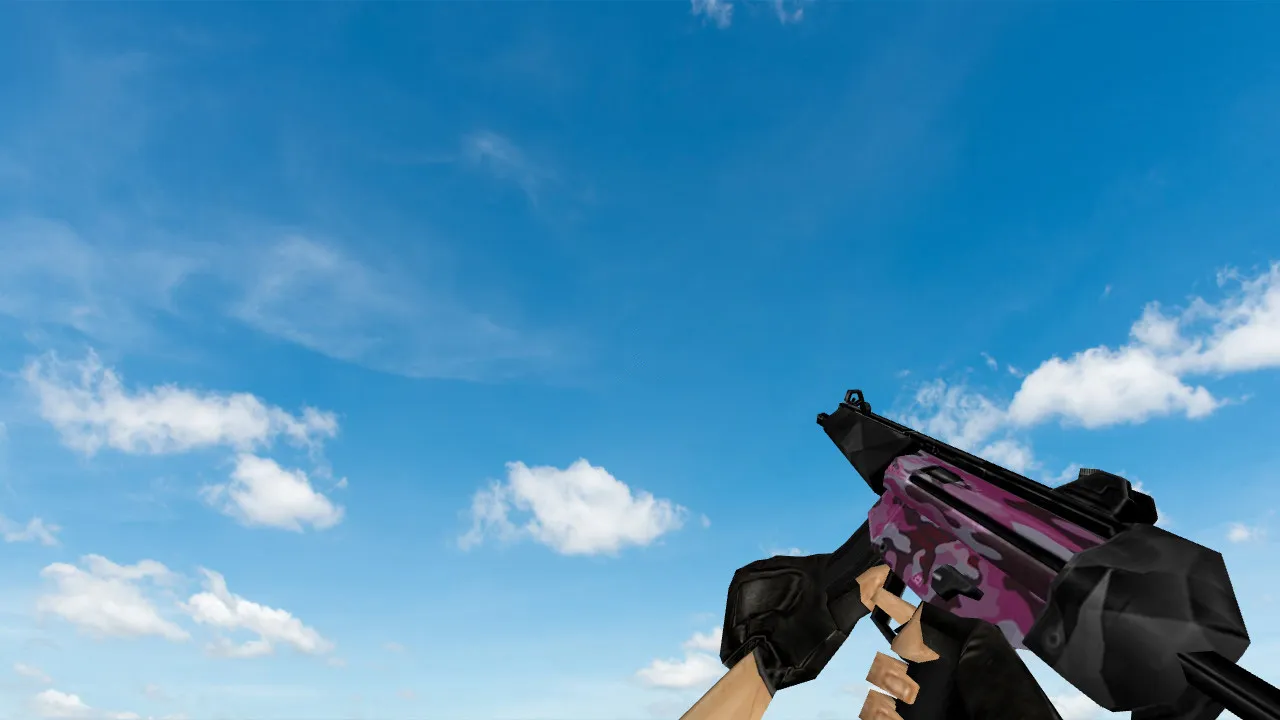 Скриншот Модель MP5 Pink Camo для CS 1.6 - Кастомизация оружия