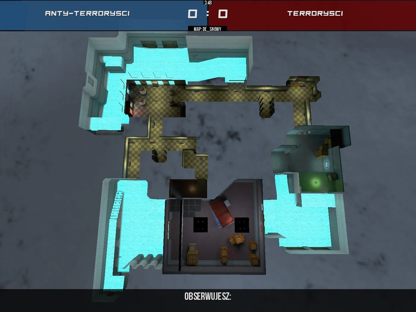 Скриншот  Карта de_snowy для CS 1.6: Тактика и особенности