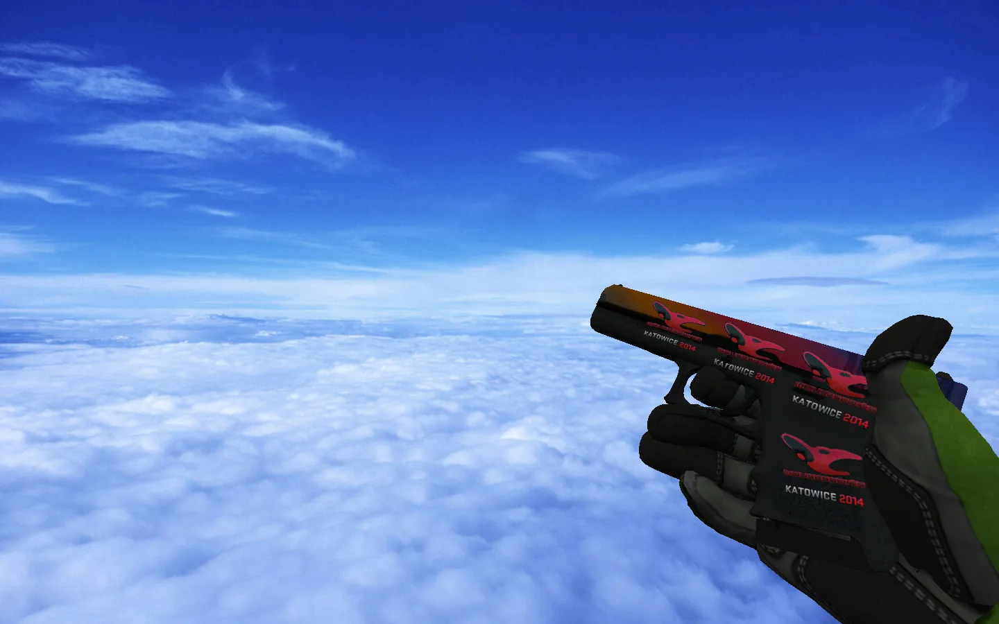 Скриншот Пак скинов с ★ Перчатками спецназа | Изумрудная сеть для CS 1.6: АК-47, AWP, Deagle, Glock, M4A4, USP-S, керамбит и анимации