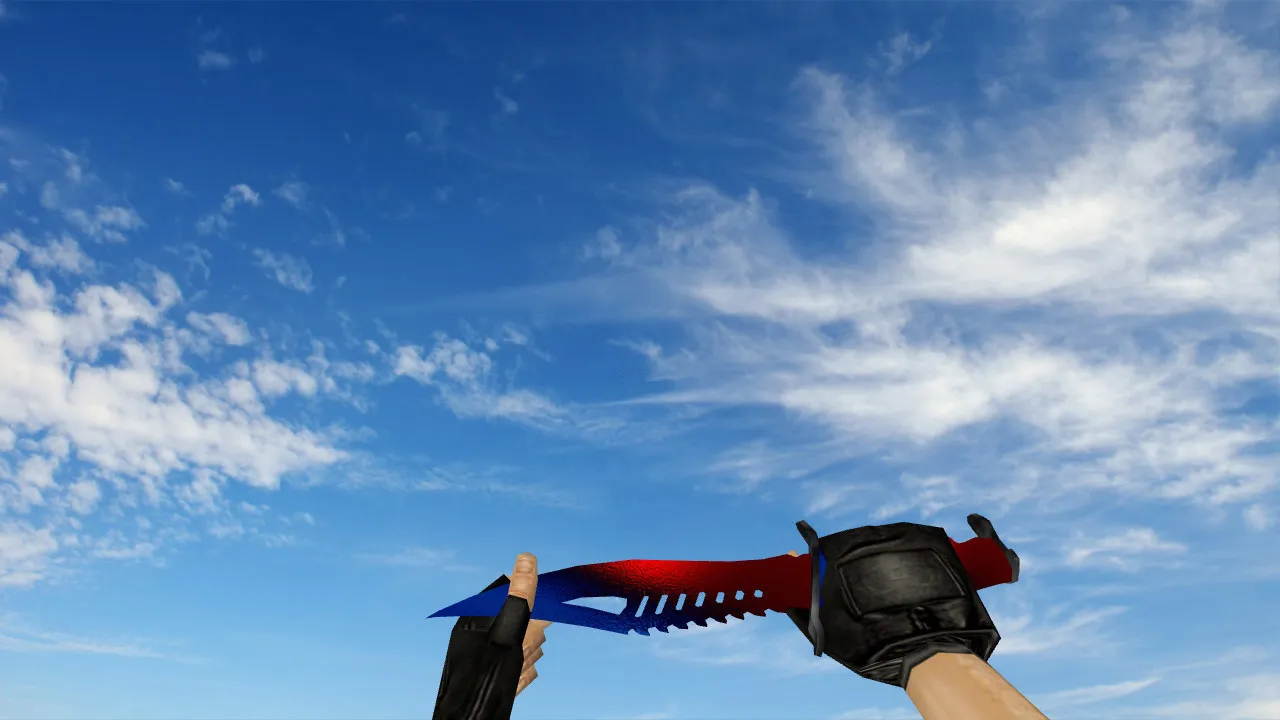 Скриншот Модель ножа «Nautilus Coca-Cola» для CS 1.6: v_, p_, w_ файлы, звук, анимация осмотра и текстуры