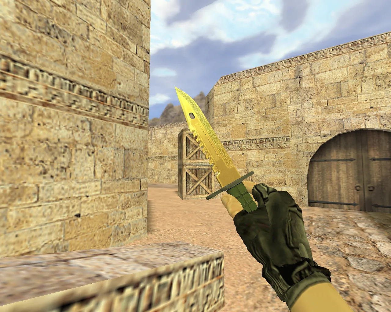 Скриншот Модель «Штык-нож M9 Легенды» для CS 1.6: v_, p_, w_ модели, звуки, анимация осмотра, текстуры