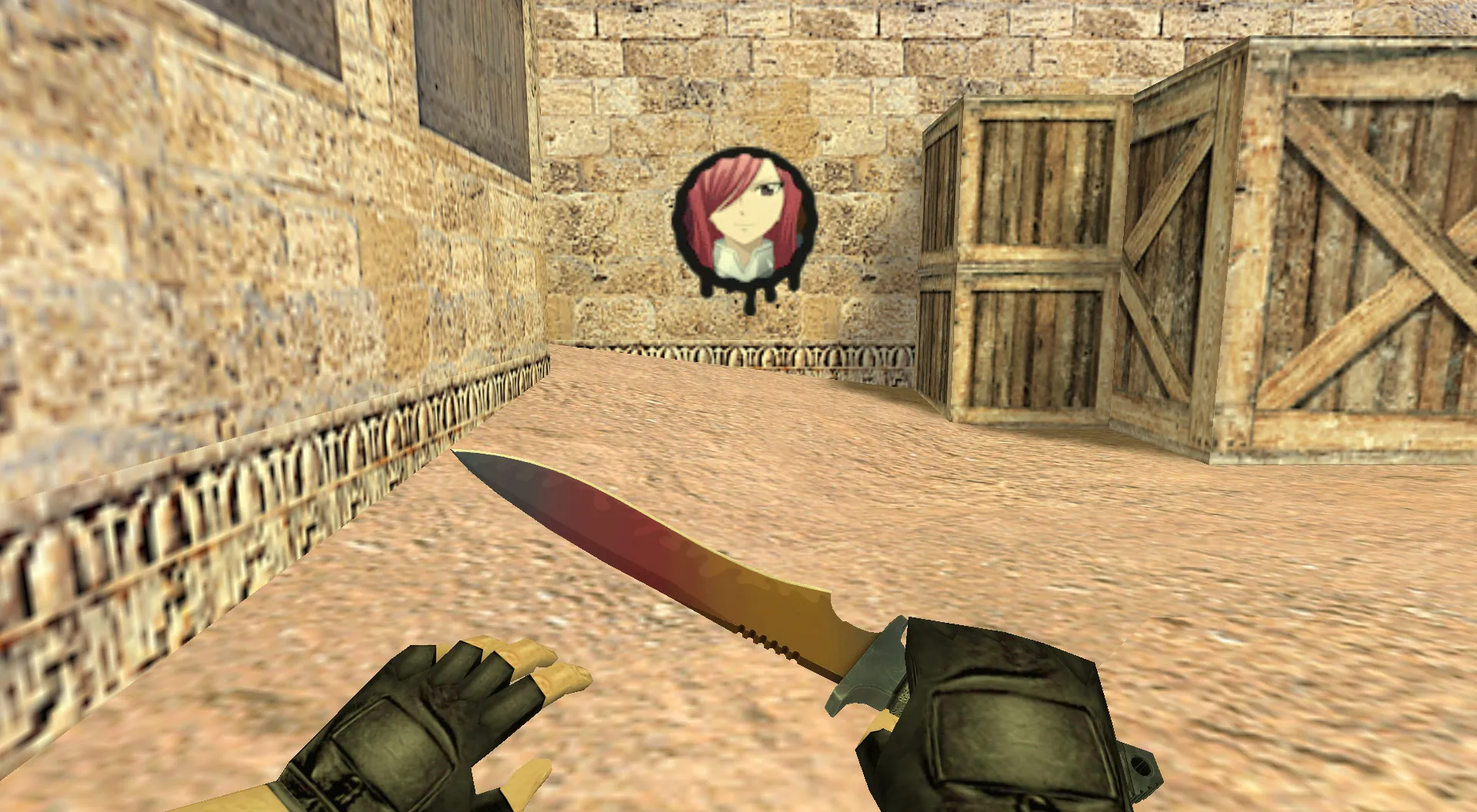 Скриншот Граффити «Эрза Скарлет» для CS 1.6 - Качественная Анимация и Стиль