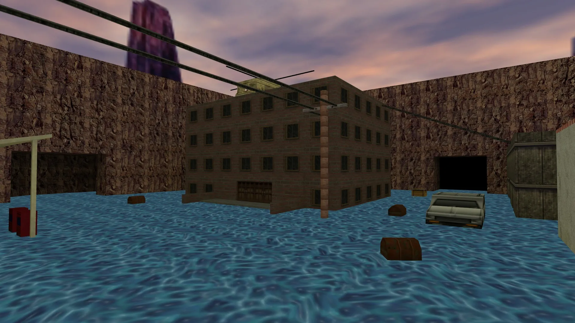 Скриншот  Карта flooded_de для CS 1.6: Тактика и особенности