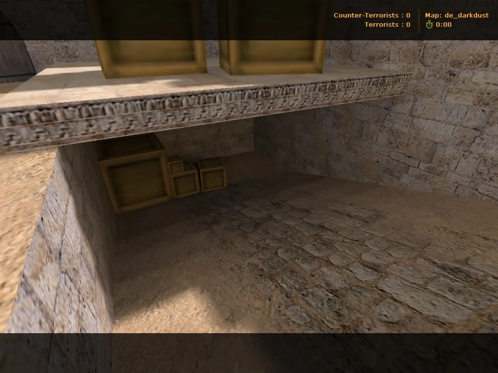 Скриншот  de_darkdust для CS 1.6: карта, точки, .nav для ботов, wpoly/epoly и баланс сторон