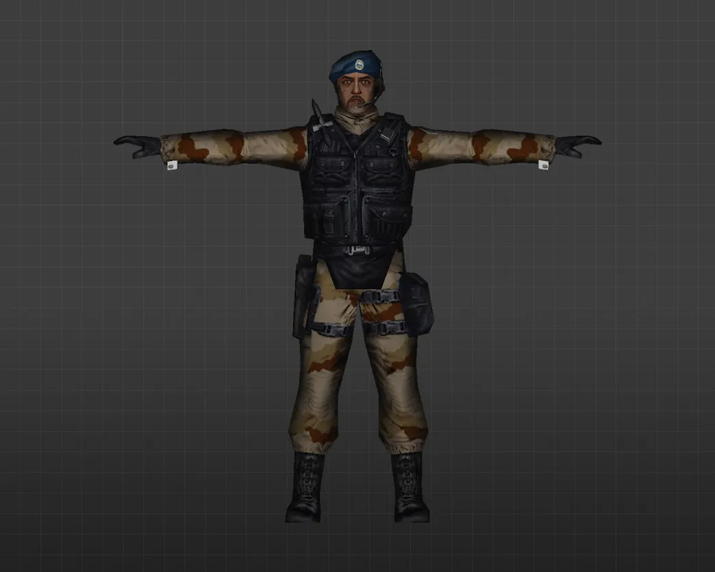 Скриншот Модель «Арабский солдат» для CS 1.6 — уникальный скин с высококачественными текстурами