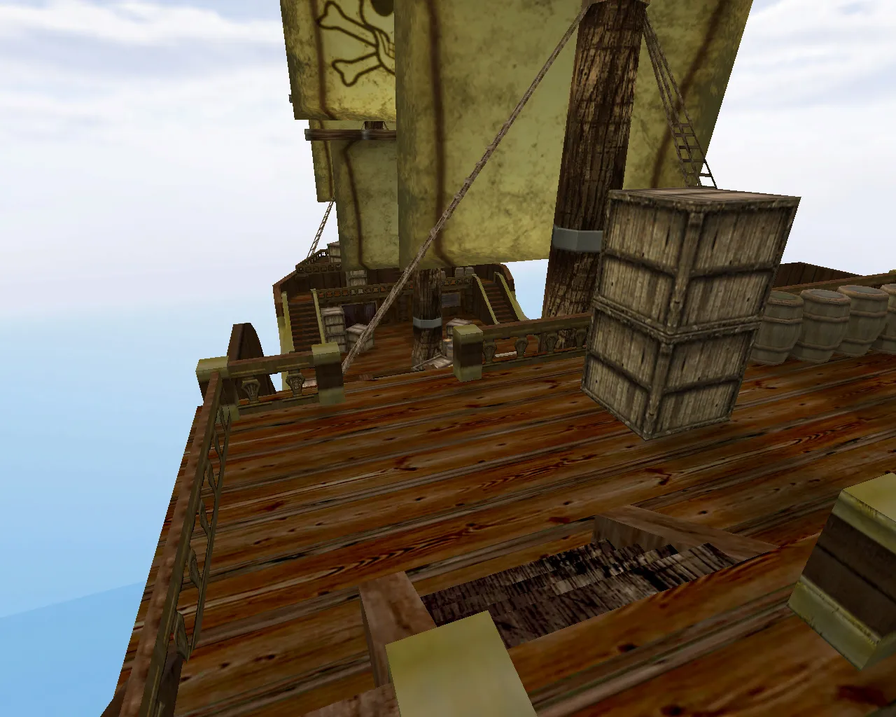 Скриншот  Карта awp_pirateship для CS 1.6: точки под AWP, маршруты, оптимизация и .nav для ботов