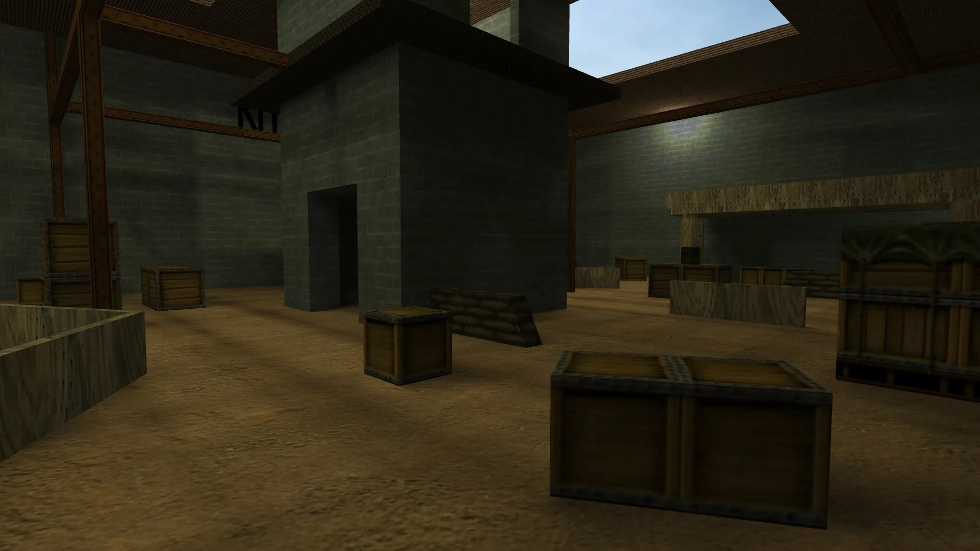 Скриншот  Карты DE: arena_v2 для CS 1.6 — баланс сторон, тактика, .nav для ботов и оптимизация wpoly/epoly