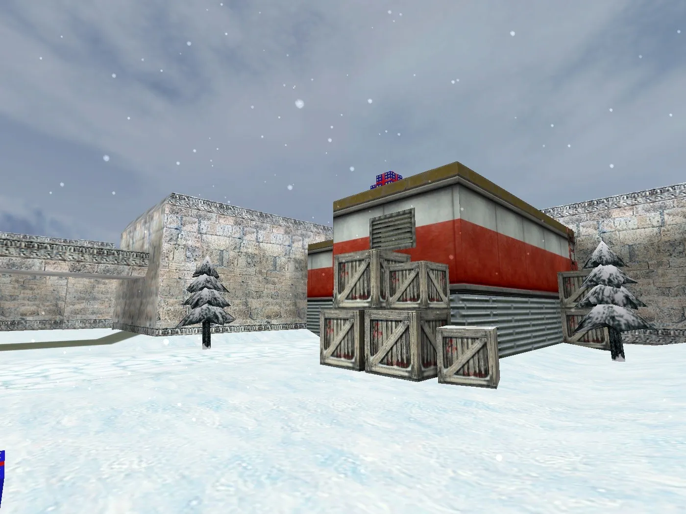 Скриншот  Карта de_seno_christmas для CS 1.6 – Тактический анализ и особенности