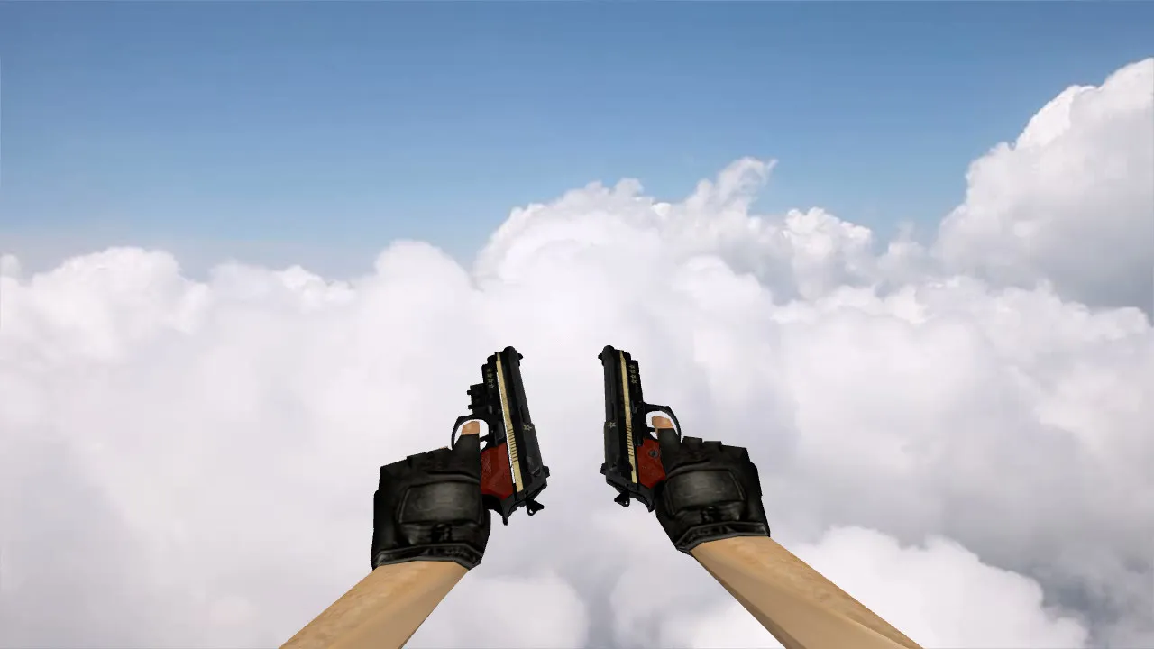 Скриншот Модель «Dual Berettas Comrade Military Black» для CS 1.6