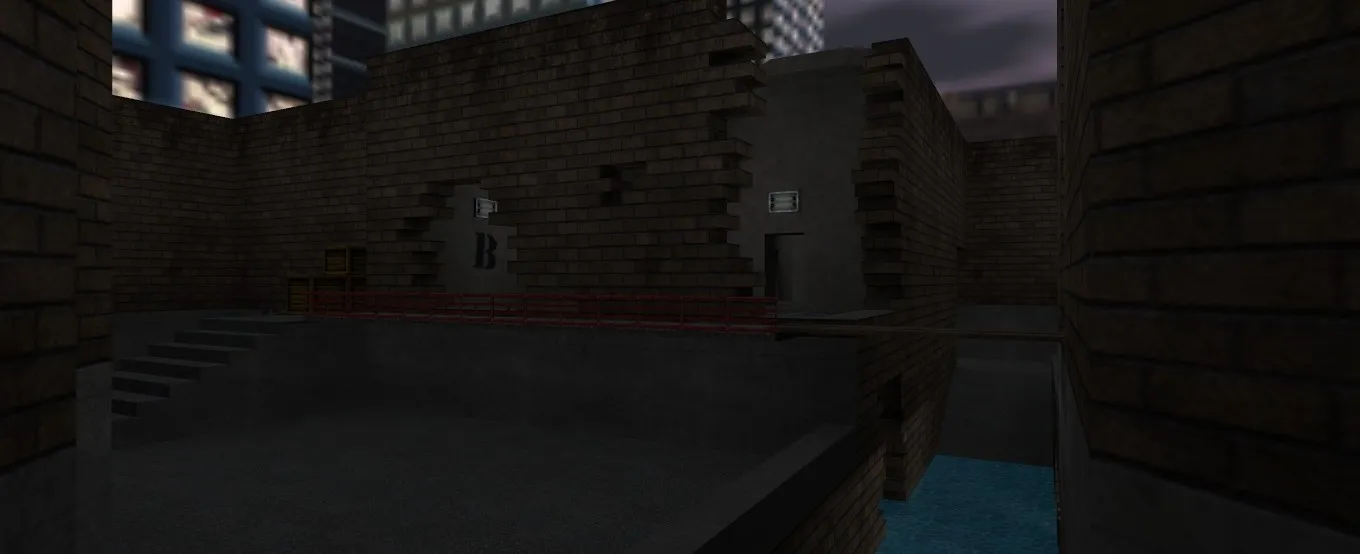 Скриншот  de_civic для CS 1.6: карта, точки, .nav для ботов, оптимизация wpoly/epoly и баланс сторон