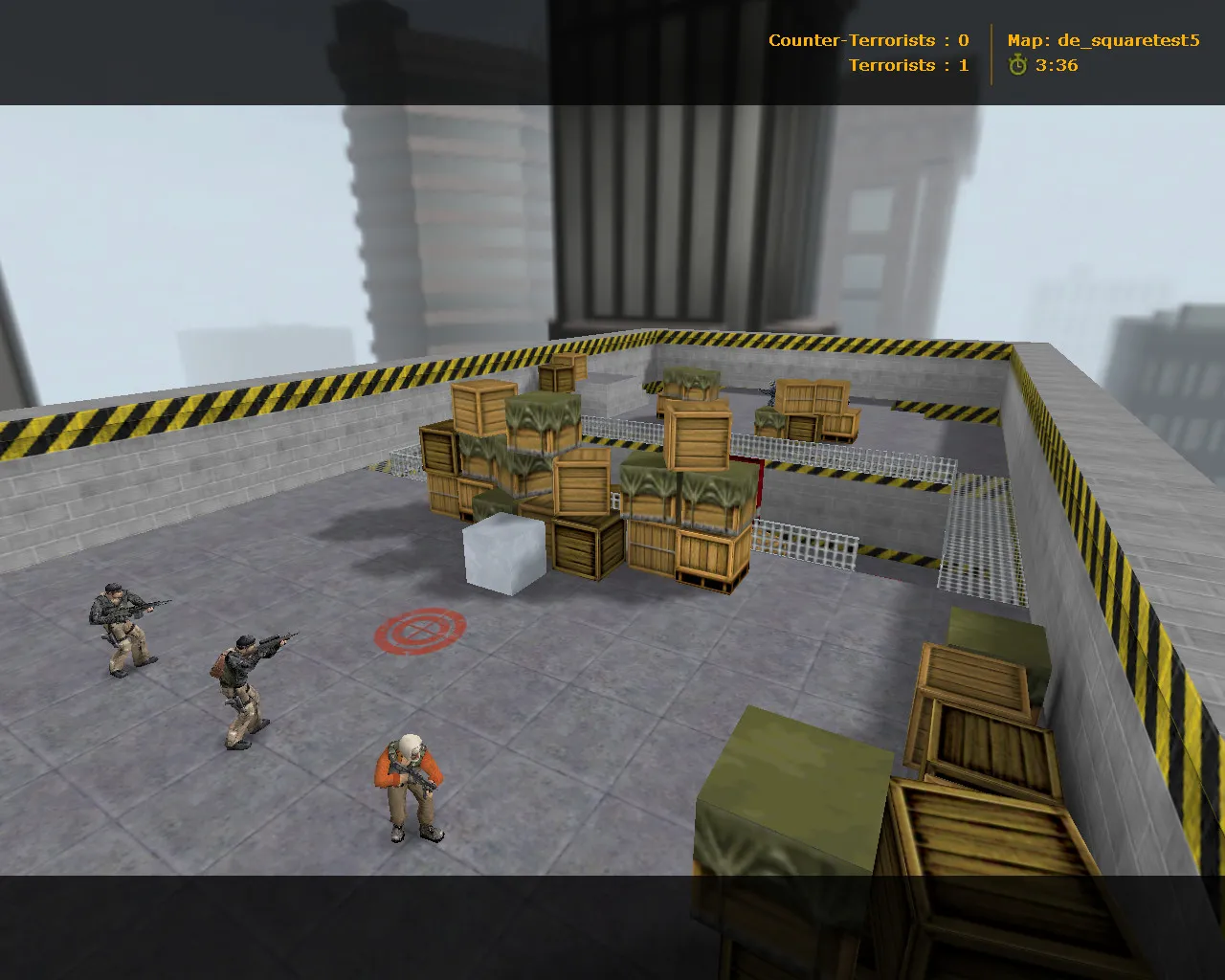 Скриншот  Карта de_squaretest5 для Counter-Strike 1.6: тактика и особенности