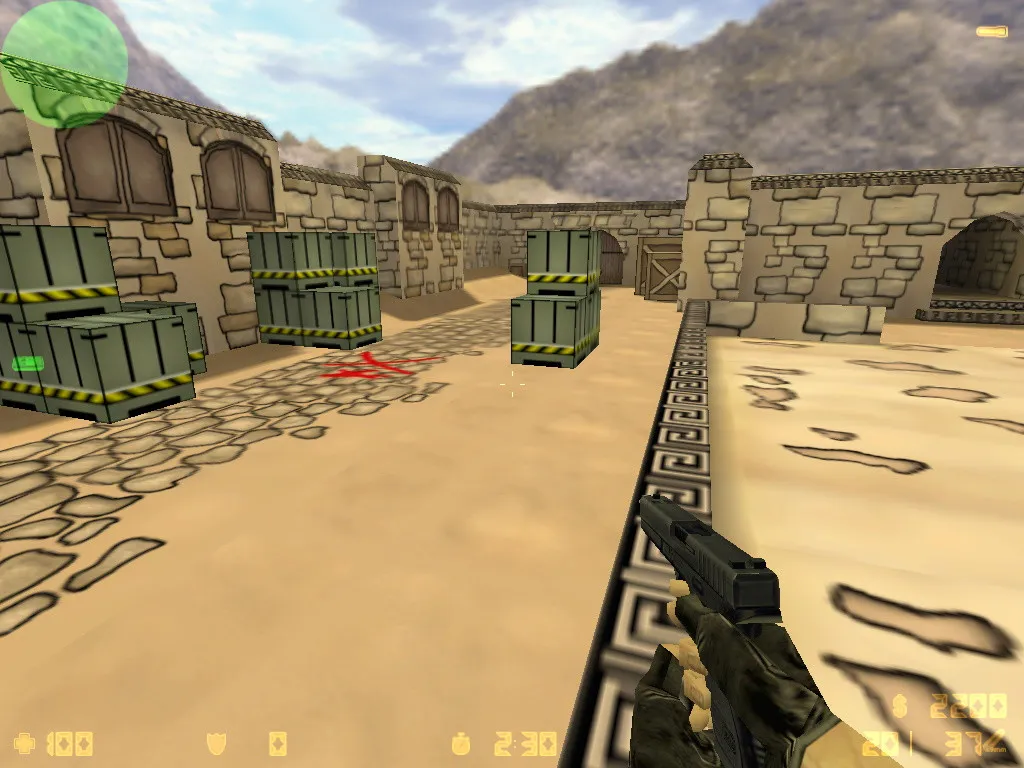 Скриншот  Карта «de_nodust» для CS 1.6 - Оптимизация и тактика