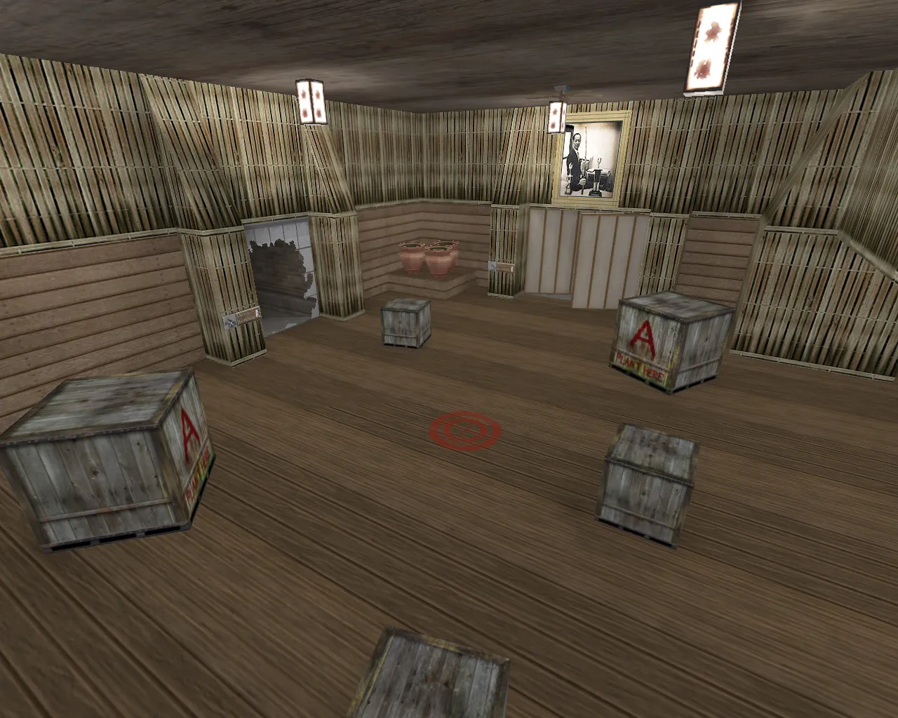 Скриншот  Карта de_samurai для CS 1.6: тактические возможности и особенности