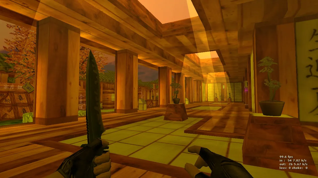 Скриншот  deathrun_dojo для CS 1.6: тактика за терр и контры, схема раундов и запуск карты без проблем