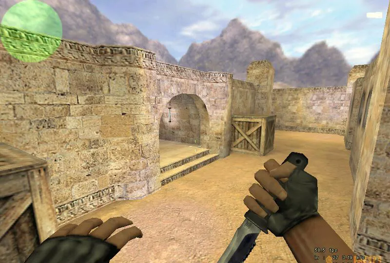 Скриншот  de_dust_king для CS 1.6: тактика, точки, .nav для ботов и оптимизация wpoly/epoly