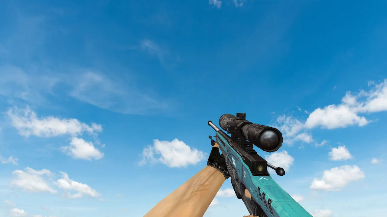Скриншот Модель «AWP Annihilator Blue» для CS 1.6: уникальный скин