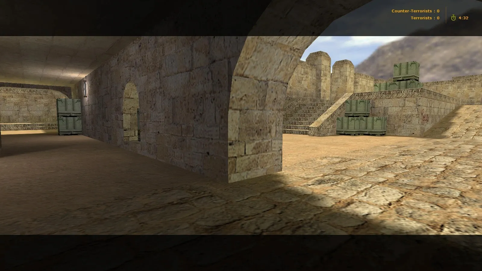 Скриншот Карта de_dust_hruk для CS 1.6: баланс сторон, тактика точек, .nav для ботов и оптимизация