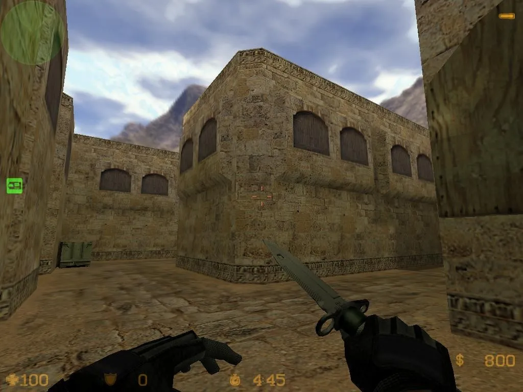 Скриншот  de_dust15 карта для CS 1.6: точки за Т и КТ, .nav для ботов, оптимизация wpoly/epoly