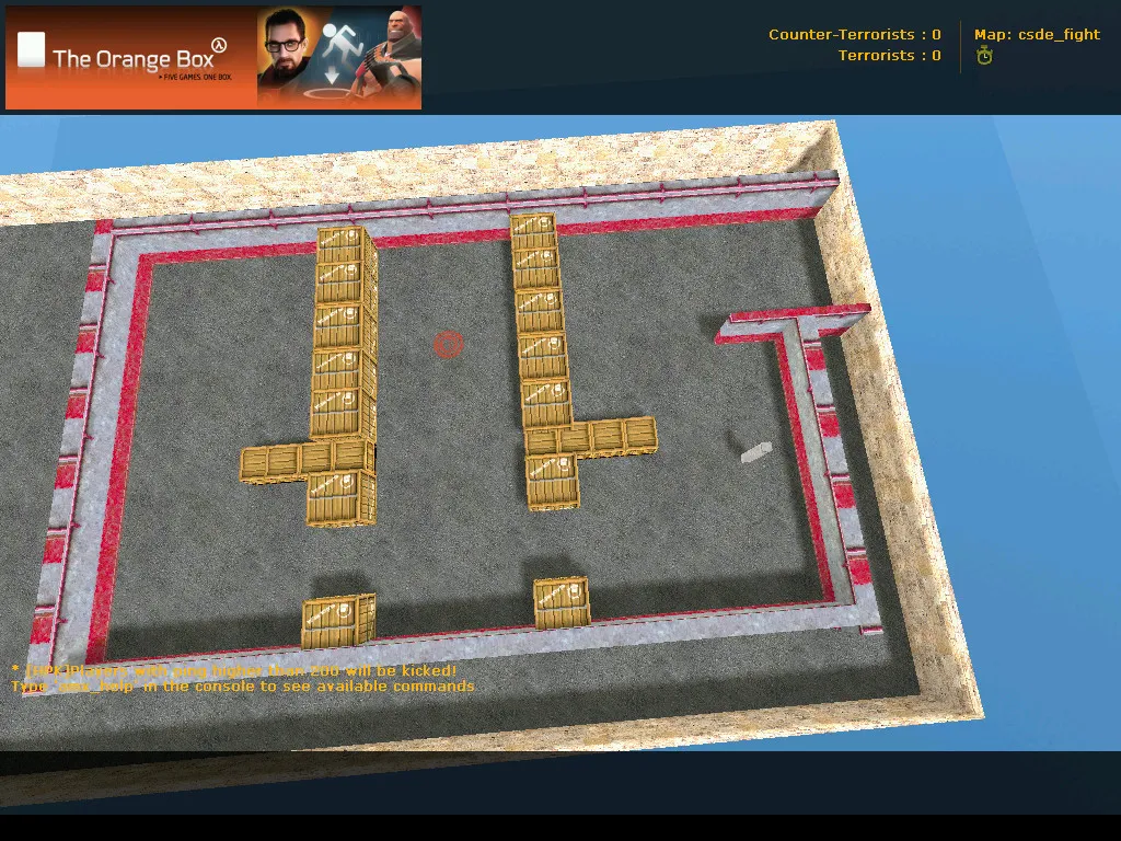 Скриншот csde_fight карта для CS 1.6: тактика CT/T, точки, .nav и оптимизация wpoly/epoly