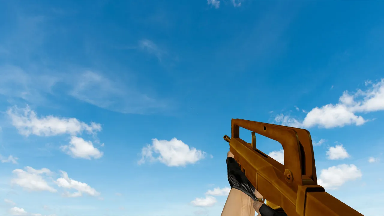 Скриншот  Пак моделей оружия «Gold Weapons Pack V3» для CS 1.6: v_ p_ w_ модели, звуки, анимация осмотра