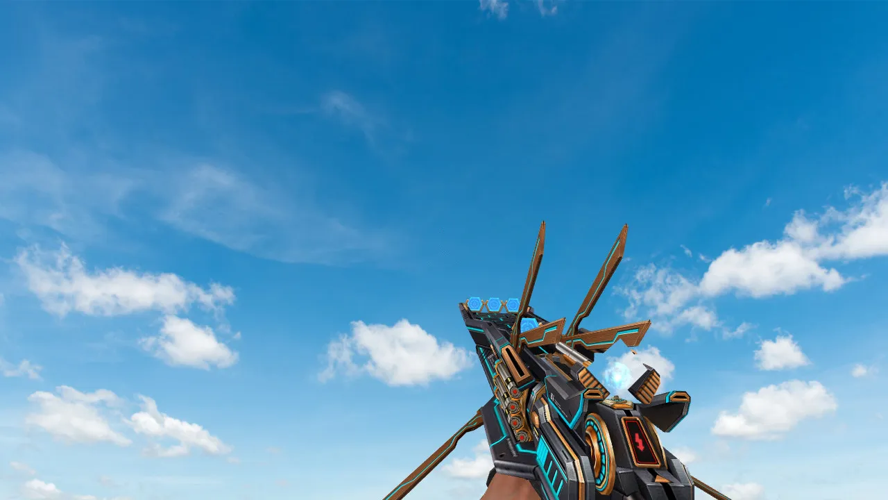 Скриншот Модель M4A1 «Futuristic Blaster» для CS 1.6: v_, p_, w_ файлы, анимация осмотра, звуки и качество текстур