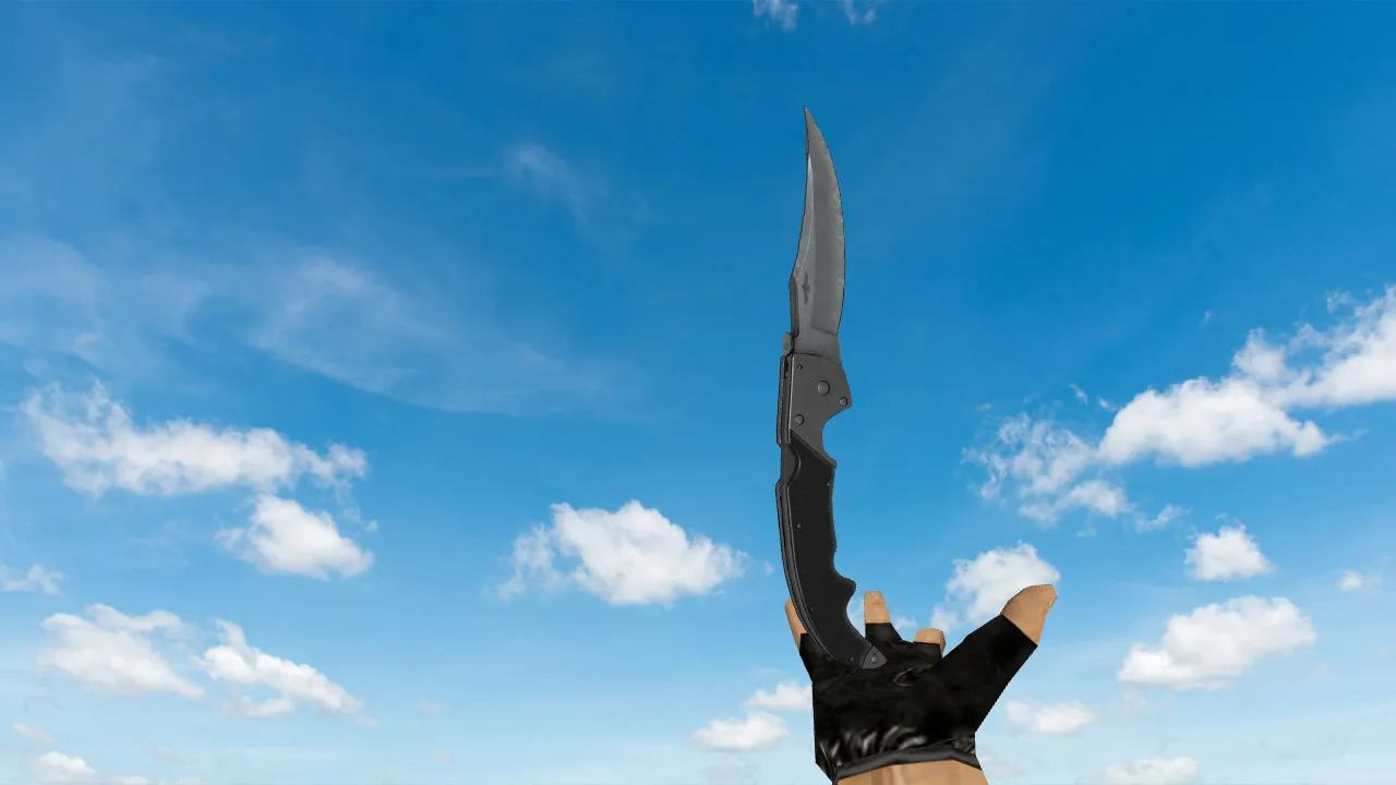 Скриншот Модель «Фальшион Vanilla» для CS 1.6: v_ / p_ / w_ нож с звуком, осмотром и нормальными текстурами