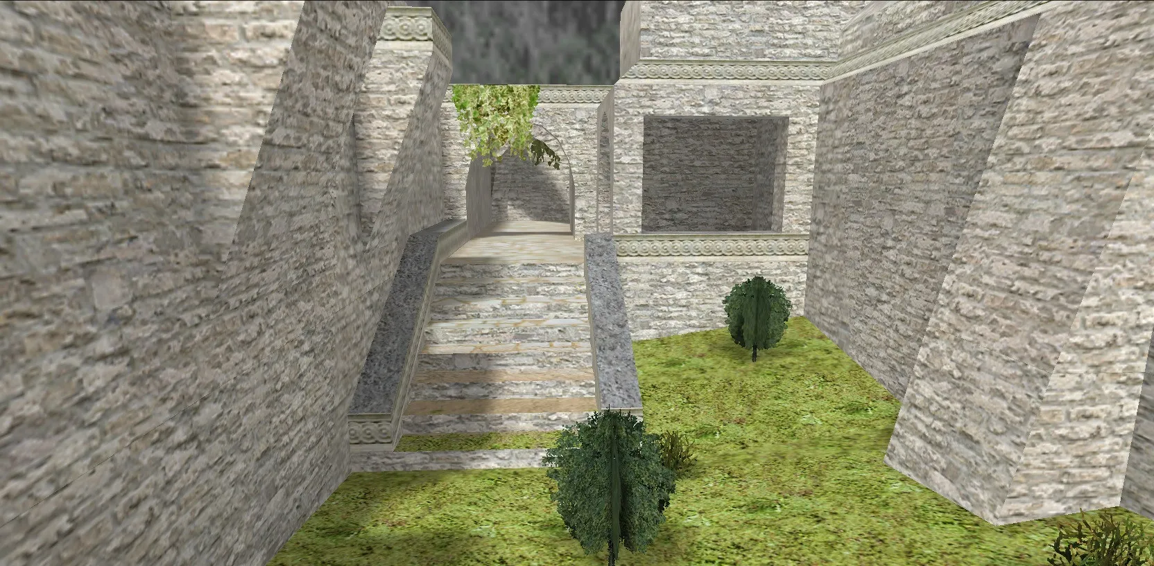 Скриншот de_aztec23_beta2 — DE карта для CS 1.6: точки, .nav, баланс сторон, оптимизация wpoly/epoly