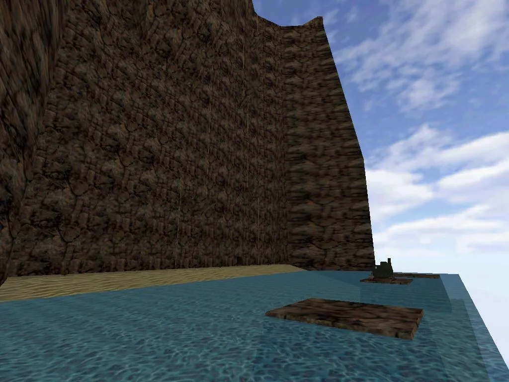 Скриншот  Карта «climb» для CS 1.6: тренировка трюков, маршруты, точки зацепа и оптимизация