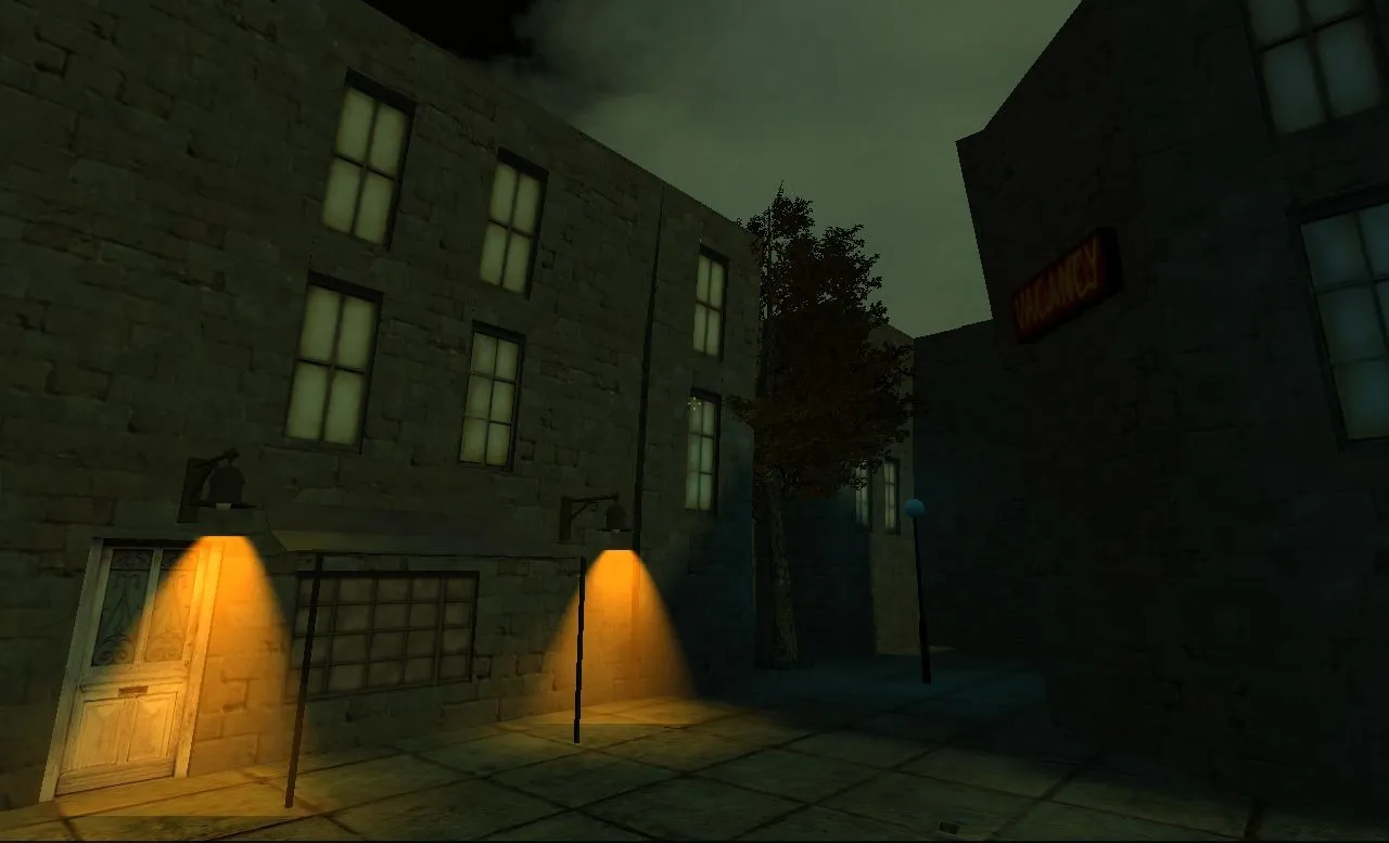 Скриншот  de_dystopia — DE карта для CS 1.6: тактика, баланс сторон, оптимизация, .nav и базовые настройки