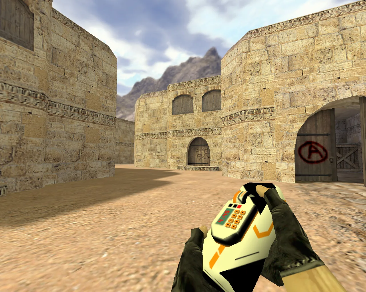 Скриншот Модель «Бомба Азимов» v_ для CS 1.6: p_ и w_ файлы, звуки, анимация осмотра, текстуры