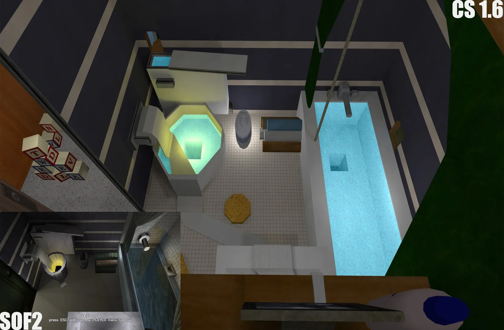 Скриншот  de_bigfreakinhouse_beta2 для CS 1.6 — тактики, точки, .nav и оптимизация карты