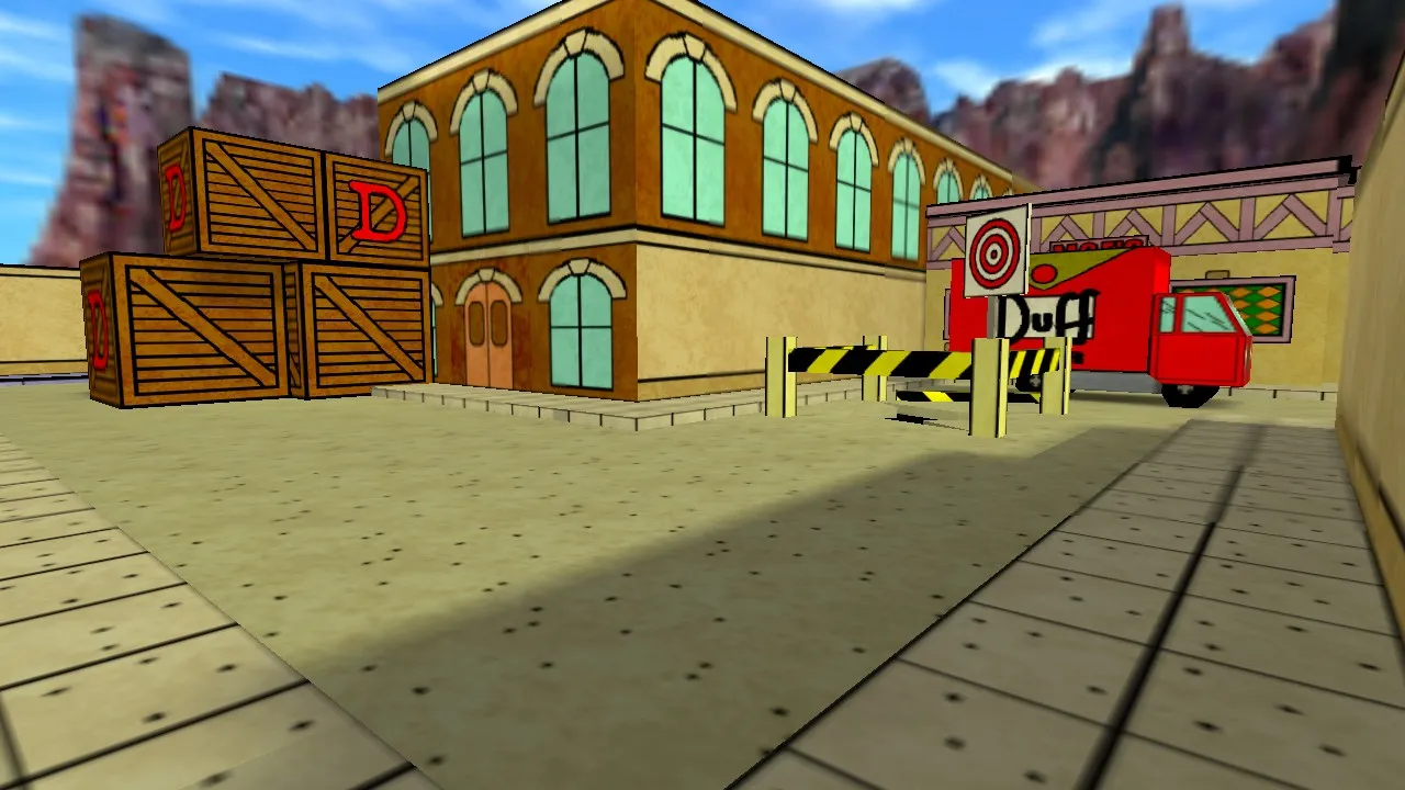 Скриншот  Карта de_springfield_v2 для CS 1.6: Тактические возможности и детали