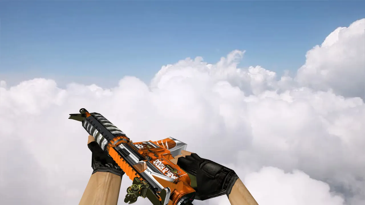 Скриншот М4А1: модель «M4A4 Survivor» для CS 1.6 — v_, p_, w_ модели, звук, анимация осмотра и текстуры