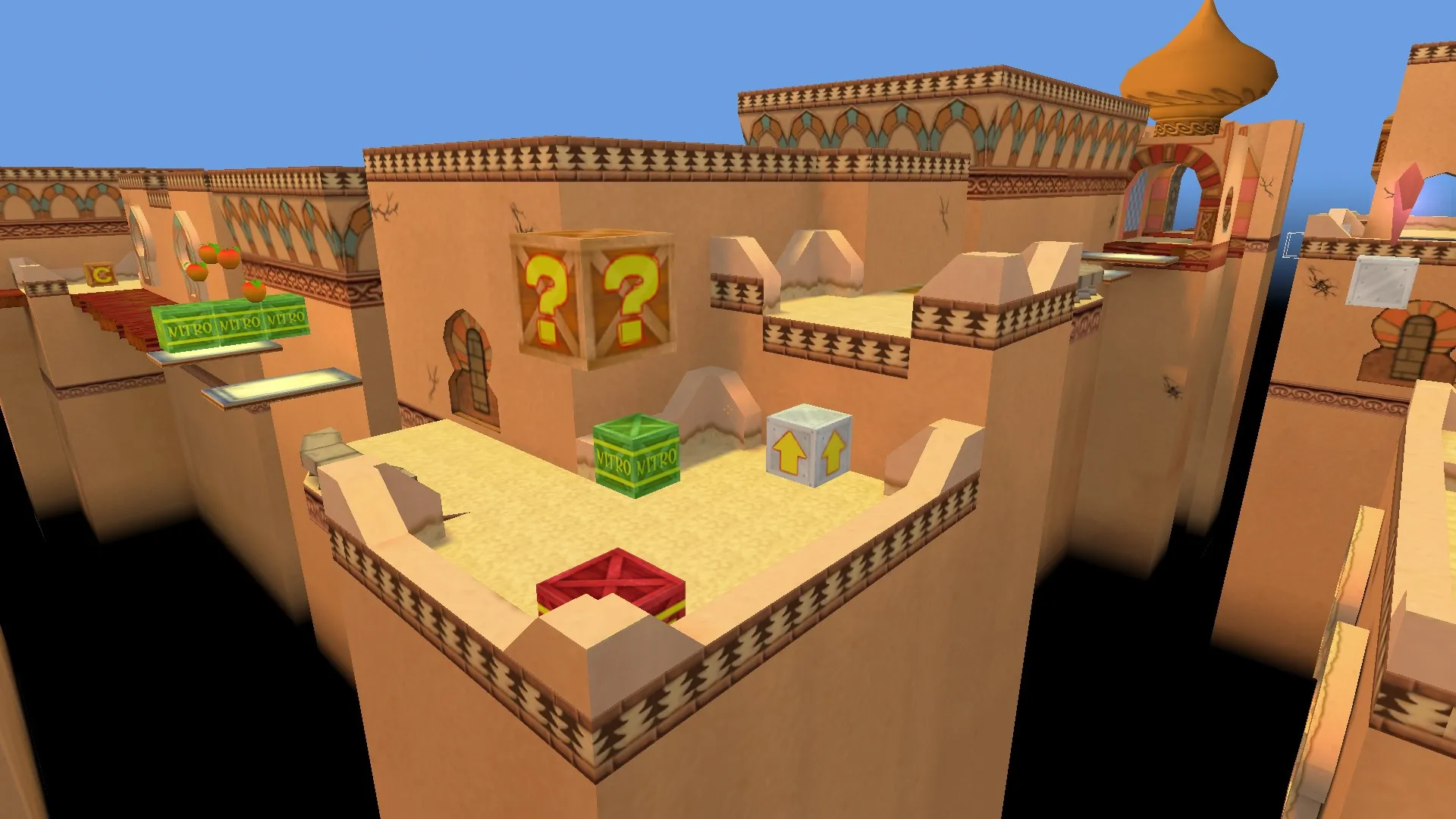 Скриншот  deathrun_crash_arabian — карта Deathrun для CS 1.6: точки, маршруты, боты и оптимизация